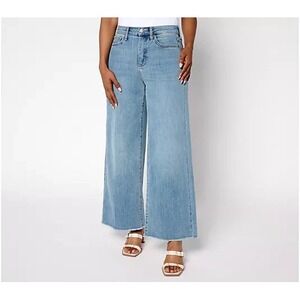 NYDJ High Rise Brodi Wide Leg Ankle Jean with Cool Embrace Barcelona, 16 W